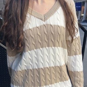 stripped brandy sweater in good condition